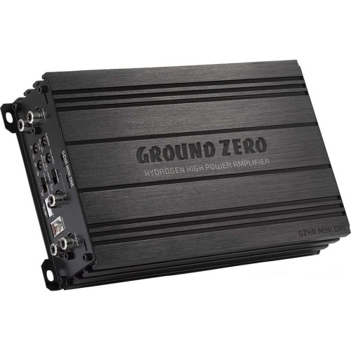 GROUND ZERO GZHA MINI ONE-K AUTOMOBILINIS STIPRINTUVAS 1 KANALO  D KLASĖS MONOAMP IŠĖJIMO GALIA 4/2/1 OMAI 320 / 550 / 900 WRMS 