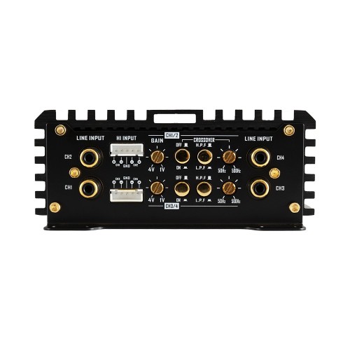DLS SIGNATURE S4 24V, AUTOMOBILINIS GARSO STIPRINTUVAS, GALIA: 4 X 160 W / RMS (2 OHM), DAŽNIŲ JUOSTA: 10 – 60 000 HZ 