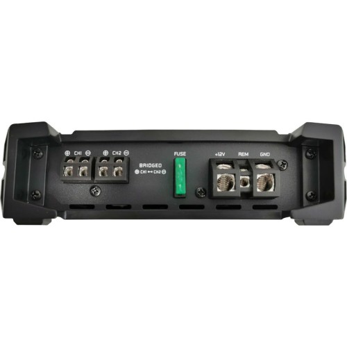 GROUND ZERO GZFA 2.100, AUTOMOBILINIS GARSO STIPRINTUVAS GALIA (RMS) @ 2 Ω: 2X 85 W (1% THD+N), DAŽNIŲ DIAPAZONAS: 15 HZ - 22 KHZ. 