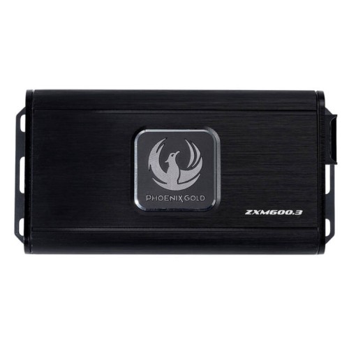 ​PHOENIX GOLD ZXM600.3 - KOMPAKTIŠKAS 3 KANALŲ AUTOMOBILINIS STIPRINTUVAS. GALIA:  2 × 75 W RMS + 1 × 230 W RMS PRIE 4 Ω.  2 × 125 W RMS + 1 × 350 W RMS PRIE 2 Ω​. 
