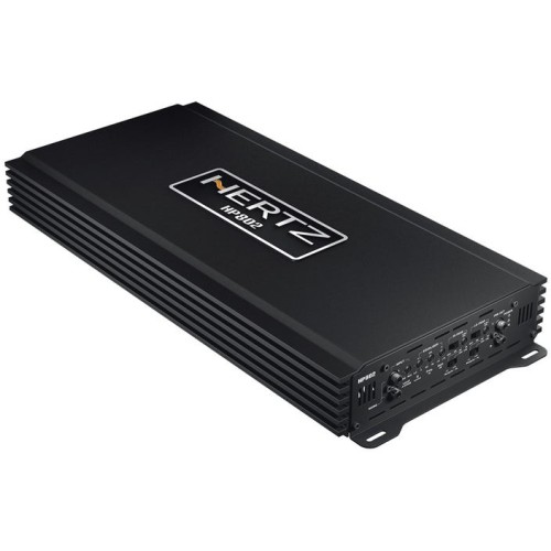 HERTZ HP 802 AUTOMOBILINIS GARSO SITPRINTUVAS GALIA: 1600 W (1 Ω), THD: 0.05%, HI-PASS BEI LO-PASS FILTRAS 