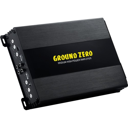 GROUND ZERO GZIA 4.120, 4-RIŲ KANALŲ AUTOMOBILINIS STIPRINTUVAS GALIA: 2 X 275W, DAŽNIŲ JUOSTA: 10 – 30 HZ, A/B-KLASĖS STIPRINTUVAS 