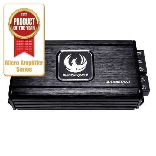 PHOENIX GOLD ZXM500.1 1 KANALO AUTOMOBILINIS STIPRINTUVAS GALIA: 1X500W 1Ω 