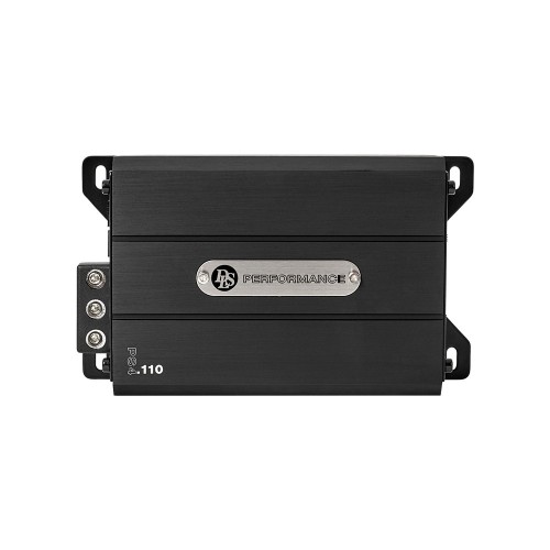 DLS PERFORMANCE SLIM PS4.110, 4 - IŲ KANALŲ AUTOMOBILINIS GARSO STIPRINTUVAS, GALIA: 4X110W / RMS (2 OHM), DAŽNIŲ JUOSTA:10 – 40 000 HZ 