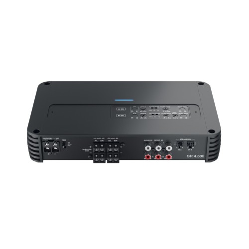 AUDISON SR 4.500 4-RIŲ KANALŲ AUTOMOBILINIS GARSO STIPRINTUVAS GALIA 130 W X 4 @ 4Ω (RMS) @14.4 VDC, 1% THD 