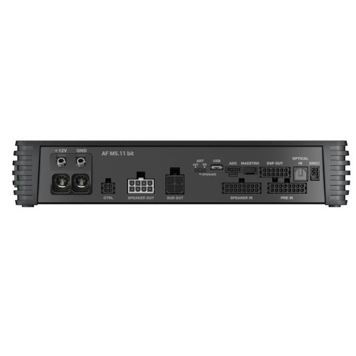AUDISON AF M5.11 BIT, DSP STIPRINTUVAS GALIA: 4 X 100W + 400W @4Ω, AUDISON D-CLASS TECHNOLOGIJA (D- KLASĖS STIPRINTUVAS)  