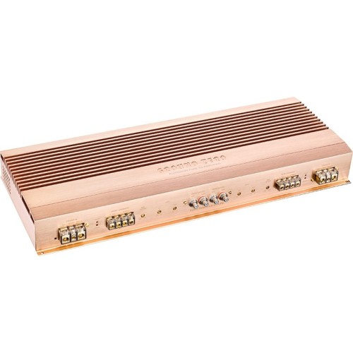 GROUND ZERO GZPA REFERENCE 4PURE STIPRINTUVAS SANKEN® TRANSISTORIAI AB KLASĖ LED APŠVIETIMAS GALIOS IR APSAUGOS INDIKATORIAI 