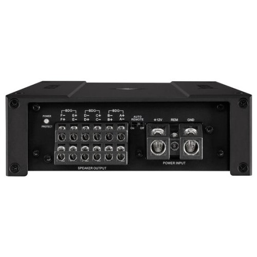 HELIX M SIX DSP, AUTOMOBILINIS GARSO STIPRINTUVAS GALIA: 6 X 100W RMS  ≤ 1% THD+N  @ 4 OHMAI, DAŽNIŲ JUOSTA: 20 HZ - 22,000 HZ, D KLASĖS STIPRINTUVAS 