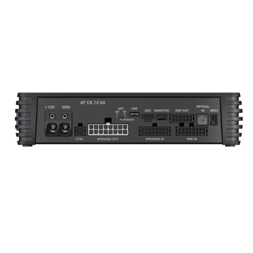 AUDISON AF C8.14 BIT, DSP STIPRINTUVAS GALIA: 8 X 100W- 4Ω, AUDISON D-CLASS TECHNOLOGIJA (D- KLASĖS STIPRINTUVAS), DSP VEIKIA 24 BITŲ/96 KHZ DAŽNIU IR IŠPLĖSTA GARSO JUOSTA IKI 40 KHZ 