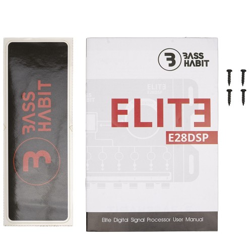 BASS HABIT ELITE E28DSP PROCESORIUS, DAŽNIŲ JUOSTA 10HZ-23KHZ @ -1DB  