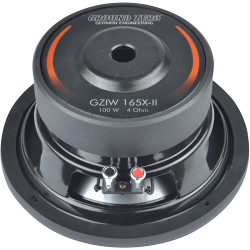 GROUND-ZERO GZIW 165X-II AUTOMOBILINIS ŽEMŲ DAŽNIŲ GARSIAKALBIS GALIA (RMS/ MAX) 60 – 150 W, VARŽA 4 OMAI 