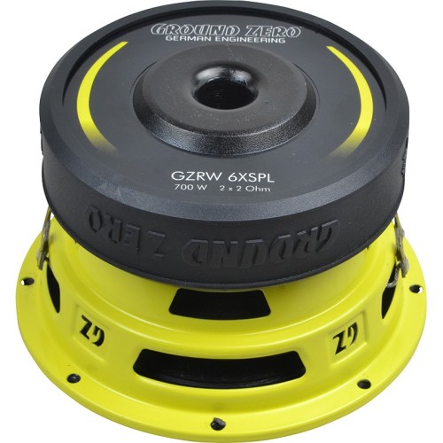 GROUND-ZERO GZRW 6XSPL SPL AUTOMOBILINIS ŽEMŲ DAŽNIŲ GARSIAKALBIS GALIA (RMS/ SPL): 350 / 700 W, VARŽA 2X 2 OMAI 
