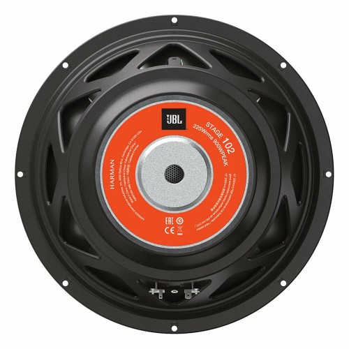 JBL STAGE 102, AUTOMOBILINIS ŽEMŲ DAŽNIŲ GARSIAKALBIS GALIA: 225W, JAUTRUMAS: 89 DB. 