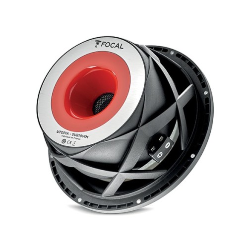 FOCAL SUB10WM AUTOMOBILINIS ŽEMŲ DAŽNIŲ GARSIAKALBIS NOMINALI GALIA 400 W MAKSIMALI GALIA 800 W JAUTRUMAS (2.83V/1M): 87.5 DB VC DIAMETRAS 4 23/32