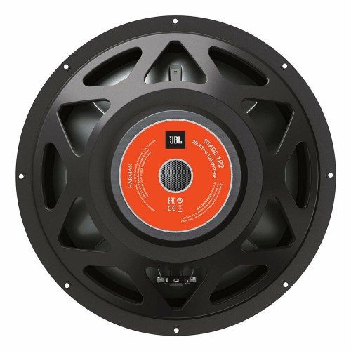JBL STAGE 122, AUTOMOBILINIS ŽEMŲ DAŽNIŲ GARSIAKALBIS GALIA: 250W, JAUTRUMAS: 91 DB. 