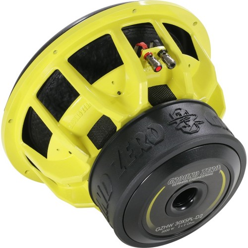 GROUND-ZERO GZHW 30XSPL-D2 SPL AUTOMOBILINIS ŽEMŲ DAŽNIŲ GARSIAKALBIS GALIA (RMS/ SPL) 1500 / 3000 W, REZONANSINIS DAŽNIS 39.1 HZ 