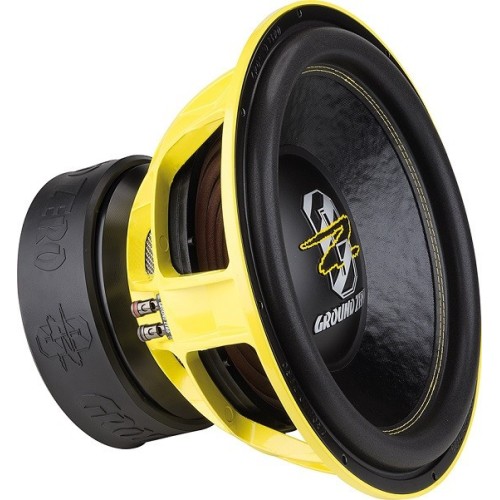 GROUND ZERO GZPW 15NEO-SPL PURE COMPETITION ŽEMŲ DAŽNIŲ GARSIAKALBIS 38CM 20.000W 2X1 OHM AUTOMOBILIUI YPAČ AUKŠTAS GARSO SPAUDIMAS 91.42 SPL