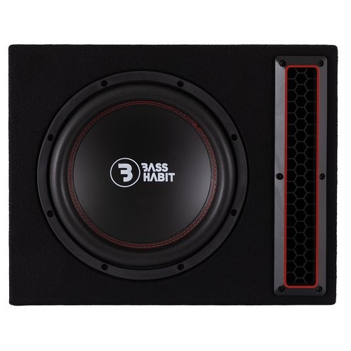 BASS HABIT PLAY 2 P2112 ŽEMŲ DAŽNIŲ GARSO KOLONĖLĖ AUTOMOBILIUI SU DĖŽE GALIA: 1000 W, VARŽA: 2X2 OMAI