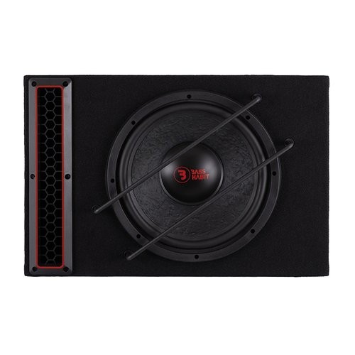 BASS HABIT PLAY 112A ŽEMŲ DAŽNIŲ GARSO KOLONĖLĖ AUTOMOBILIUI GALIA: 300 W, DAŽNIŲ JUOSTA: 20-200 HZ 