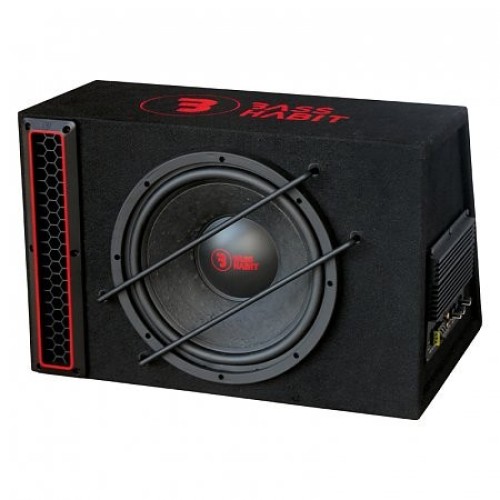BASS HABIT PLAY 112A ŽEMŲ DAŽNIŲ GARSO KOLONĖLĖ AUTOMOBILIUI GALIA: 300 W, DAŽNIŲ JUOSTA: 20-200 HZ 