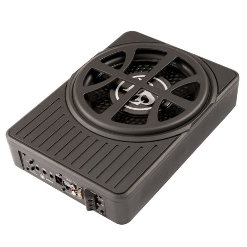 DLS ACW10, AKTYVUS ŽEMŲ DAŽNIŲ GARSIAKALBIS AUTOMOBILIUI GALIA: 200W, DAŽNIŲ JUOSTA: 30HZ- 150HZ 