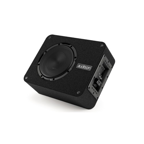 AUDISON APBX 8 AS2, AUTOMOBILINĖ ŽEMŲ DAŽNIŲ GARSO KOLONĖLĖ GALIA: 500W (0.4 OMŲ), SSP (SUB SMART PLUG) TERMINALŲ BLOKAS, HE-LI TECHNOLOGIJA 