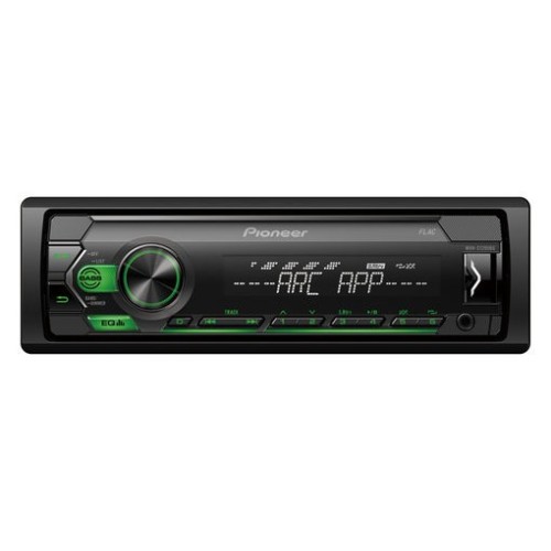 PIONEER MVH-S120UB AUTOMAGNETOLA 1-DIN, AMBER APŠVIETIMAS, USB JUNGTIMI, SUDERINAMA SU ANDROID ĮRENGINIAIS  