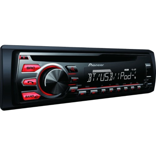 PIONEER DEH-09BT USB/CD/BLUETOOTH MAGNETOLA, NEMOKAMAS PRISTATYMAS