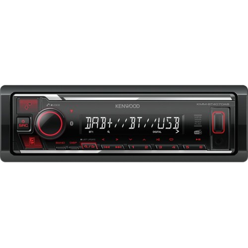KENWOOD KMM-BT407DAB, AUTOMAGNETOLA BLUETOOTH MUZIKOS KLAUSYMAS, LAISVŲ RANKŲ ĮRANGA, DAB+ PALAIKYMAS, IPHONE / ANDROID MUZIKOS ATKŪRIMAS 