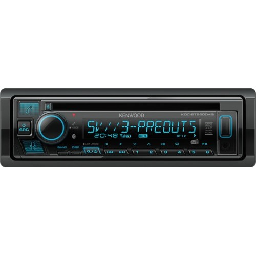 KENWOOD KDC-BT960DAB, AUTOMAGNETOLA FM DIAPAZONAS: 87,5 MHZ – 108 MHZ (50 KHZ ŽINGSNIS), FM DAŽNIŲ ATSAKAS: 30 HZ – 15 KHZ (±3 DB). 