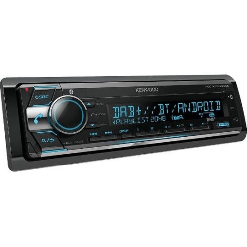 KENWOOD KDC-X7200DAB AUTOMAGNETOLA DAB+ RADIJAS (ANTENA YRA KOMPLEKTE), BLUETOOTH LAISVŲ RANKŲ ĮRANGAI IR AUDIO SIUNTIMUI, MP3, WMA & AAC ATKŪRIMAS (CD/USB) 