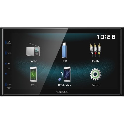 KENWOOD DMX-120BT 2-DIN AUTOMAGNETOLA- MULTIMEDIJA MAKSIMALI GALIA: 4X50W, 3 X RCA, BLEUTOOTH, USB 