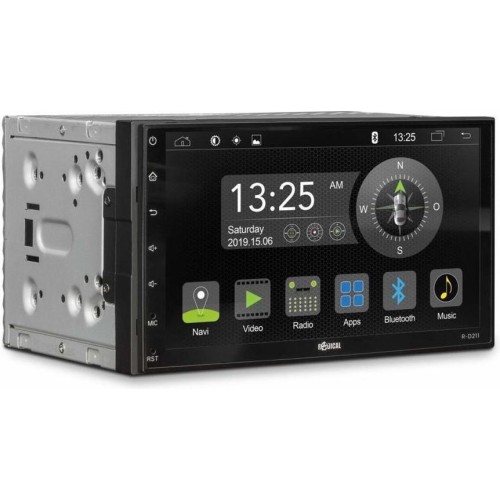 RADICAL R-D211 AUTOMOBILINĖ MULTIMEDIJA, 2-DIN, DAB+ IMTUVAS, FM RDS, GPS NAVIGACIJA, ANDROID OS 9 PALAIKYMAS 