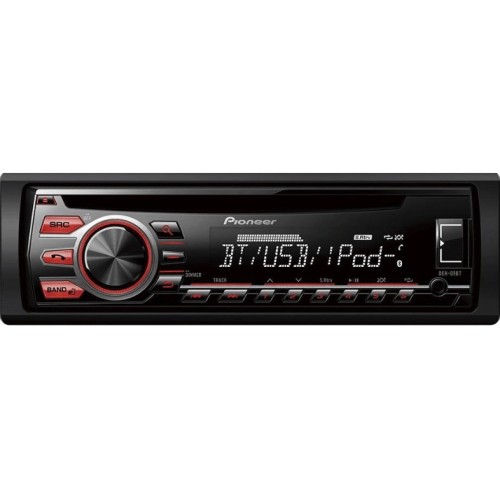 PIONEER DEH-09BT USB/CD/BLUETOOTH MAGNETOLA, NEMOKAMAS PRISTATYMAS