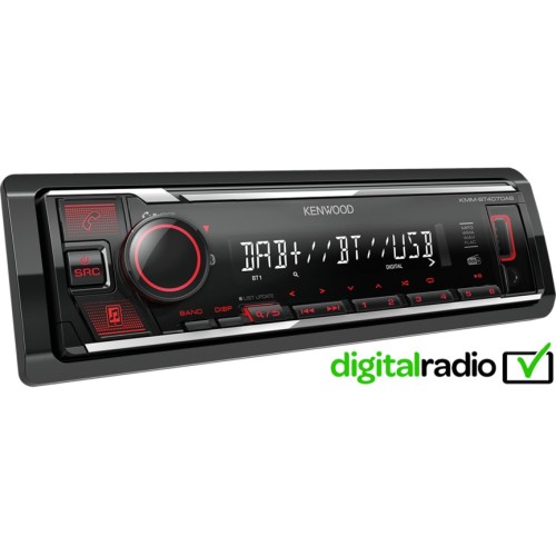 KENWOOD KMM-BT407DAB, AUTOMAGNETOLA BLUETOOTH MUZIKOS KLAUSYMAS, LAISVŲ RANKŲ ĮRANGA, DAB+ PALAIKYMAS, IPHONE / ANDROID MUZIKOS ATKŪRIMAS 