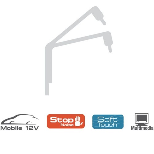 CONNECTION FT2 NUO 1M IKI 5.5M SIGNALINIS LINIJINIS RCA LAIDAS AUTOMOBILIUI SU EKRANU 
