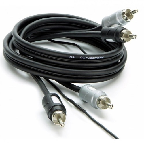 CONNECTION FS2 NUO 1M IKI 5.5M SIGNALINIS LINIJINIS RCA LAIDAS AUTOMOBILIUI SU EKRANU IR 