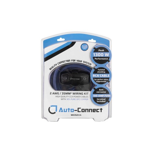 AUTO CONNECT 8 AWG / 10MM2 LAIDŲ RINKINYS LAIDUOSE PANAUDOTAS 30% OFC VARIS WK108CCA