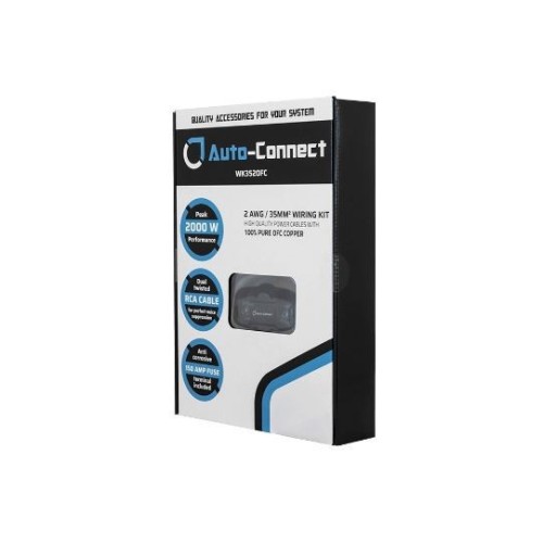 AUTO CONNECT 2 AWG / 35MM2  LAIDŲ RINKINYS LAIDŲ SUDĖTYJE YRA 30% OFC VARIO 
