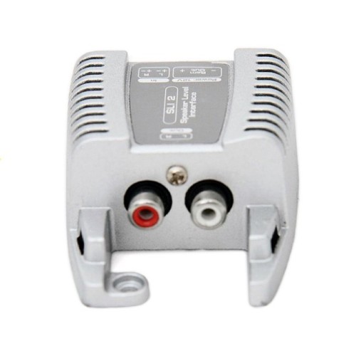 ADAPTERIS AUDISON CONNECTION SLI2 SIGNALO PERĖJIMO IŠ AUKŠTO Į ŽEMĄ LYGĮ HI LOW CONVERTERIS I RCA