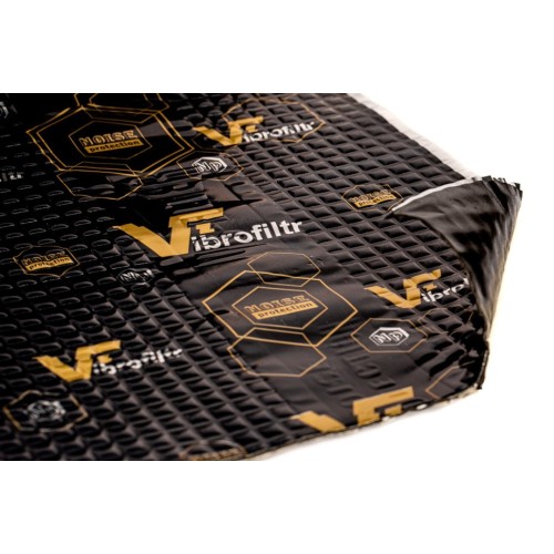 NOISE PROTECTION PROFI VIBROFILTR 2MM 50X70CM 0.35M² VIBRACIJAS IR GARSĄ SUGERIANTI MEDŽIAGA, SKIRTA GARSO IZOLIACIJAI 