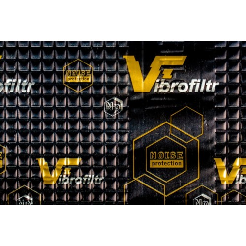 NOISE PROTECTION PROFI VIBROFILTR 2MM 50X70CM 0.35M² VIBRACIJAS IR GARSĄ SUGERIANTI MEDŽIAGA, SKIRTA GARSO IZOLIACIJAI 