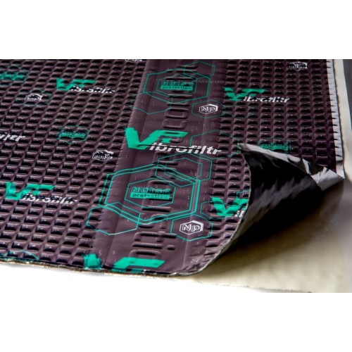 NOISE PROTECTION PROFI VIBROFILTR 3MM 50X70CM 0.35M² VIBRACIJAS IR GARSĄ SUGERIANTI MEDŽIAGA, SKIRTA GARSO IZOLIACIJAI 