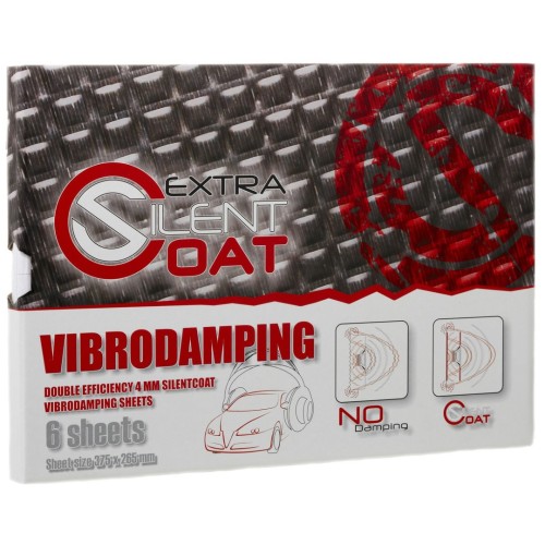 SILENT COAT EXTRA SHOP VIBRACIJĄ SLOPINANTI MEDŽIAGA, 6 LAPAI