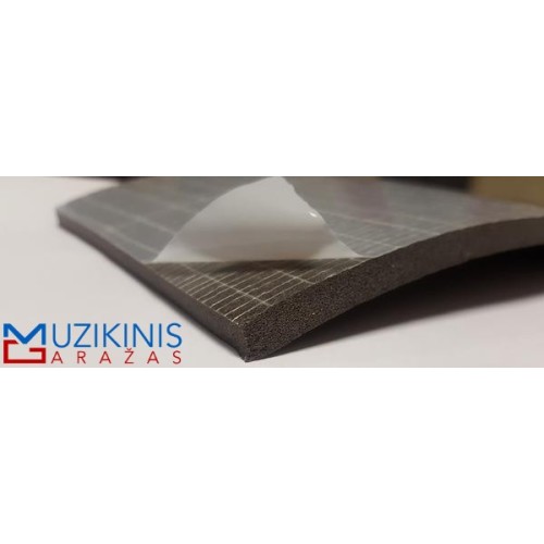 DUCT 10 GARSĄ NEPRALEIDŽIANTI MEDŽIAGA GUMOS PAGRINDU STORIS 10MM IŠMATAVIMAI 500X1500MM 