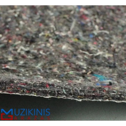 NOISE PROTECTION PROFI FELT ACOUSTIC 12MM 50*80CM ŠIUOLAIKINIS VEILOKO VELTINIO AUDINYS SU SAVAIME PRILIMPANČIU SLUOKSNIU GARSĄ SUGERIANTI MEDŽIAGA, SKIRTA GARSO IZOLIACIJAI 