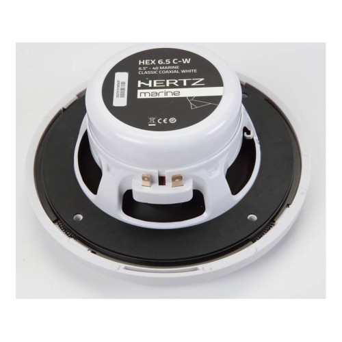 HERTZ HEX 6.5C MARINE VANDENS TRANSPORTUI SKIRTAS KOAKSIALINIAI GARSIAKALBIAI GALIA: 100 W, DAŽNIŲ JUOSTA: 50 ÷ 23K HZ, JAUTRUMAS: 88 DB 