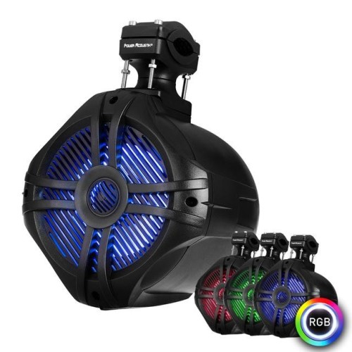 POWER ACOUSTIK MWT-80BL BOKŠTINIS GARSIAKALBIS SU GARSIAKALBIO KRYPTIES REGULIATORIUMI GALIA: 850W, DAŽNIŲ JUOSTA: 30-20KHZ. RGB APŠVIETIMAS SU VALDYMU PULTU (PULTAS PAKUOTĖJE) 