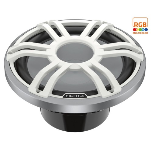HERTZ  HMS 12 S4-LD-SW ŽEMŲ DAŽNIŲ KOLONĖLĖ SKIRTA VANDENS TRANSPORTUI GALIA: 1000W, 4Ω SPORT LED SUBWOOFER'IS, MAGNETAS: HIGH DENSITY FLUX FERRITE 