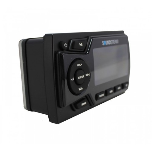 SOUNDSTREAM MHU-32SXM VANDEINIUI ATSPARI LAIVAMS SKIRTA MULTIMEDIJA MAKSIMALUS IŠĖJIMO GALINGUMAS: 4 X 75W., BLUETOOTH RYŠIO PALAIKYMAS, AKUMULIATORIAUS IŠKROVIMO LYGIO INDIKATORIUS 